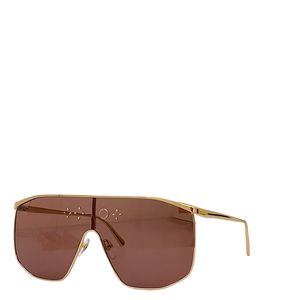 OCCHIALI DA SOLE MASCHERA D'ORO Marchio alla moda Oversize Uomo Donna Des lunettes de soleil Look elegante Occhiali da vista leggeri con custodia originale