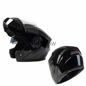 Caschi moto Uomo Donna Racing Casco modulare doppia lente Flip Up Casco moto integrale di sicurezza Casco Capacete DOT Casque Moto x0731