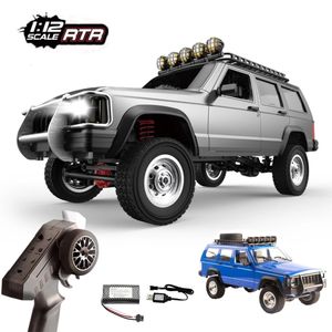 Electric RC Car Mn78 1 12 Large 2 4g Full Scale Cherokee Remote Control Four wheel Drive Climbing Rc Toys For Boys Gifts 230731