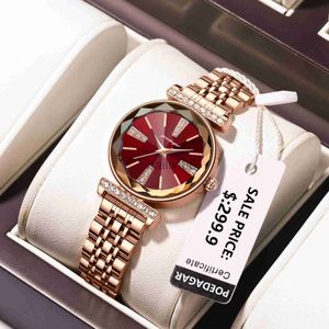 Andra klockor Poedagar Luxury Ladies Watches High Quality Waterproof Rostless Steel Women Quartz Watch for Women Reloj Mujer Dress Wristwatch J230728