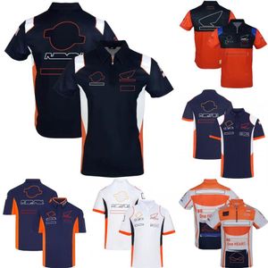 2023 Fashion Moto Team T-shirt Polo Shirts Summer Motorcycle Rider respirável Lapel T-shirts Motocross Racing T-shirt Jersey301W