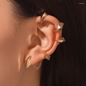 Backs Orecchini Fashion Gothic Punk Devil Claw Ear Cuffs Orecchino per le donne Rock Hip Hop Gioielli Piercing Clip-on Donna