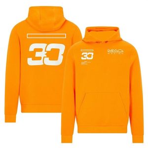 F1 Takım Üniforma Erkek Kapşonlu Sweatshirt Formül Bir Yarış Takımı Özel Sıradan Gevşek Artı Beden Kazak Ceket277J