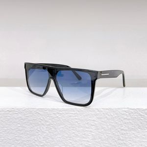 Dikdörtgen güneş gözlükleri siyah mavi gradyan erkekler yaz tonları Sunnies UV koruma gözlük kutusu