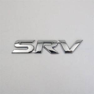 Para Toyota SRV Emblema 3D Carta Cromado Prata Distintivo de Carro Logo Adesivo295u