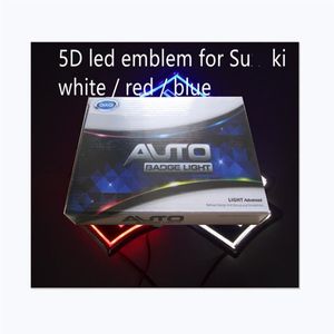 5D-Auto-LED-Emblem, Abzeichen, Symbole, Logo, Rücklicht, weiß, rot, blau, Größe 80 x 80 mm, 227 d