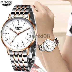 Andra klockor Lige Women Watches Top Luxury Brand Sport Quartz Watch for Women Business Waterproof Wrist Ladies Watch Rostless Steel J230728