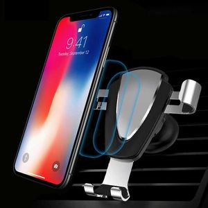 Metal Gravity Stretch Cep Telefon Braket Araç Havalandırma Klipsli Telefon GPS Braketi Xiaomi LG HUAWEI P20 iPhone Samsung Huawei2053