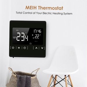 Other Home Garden Smart LCD Touchscreen Thermostat Programmable Electric Floor Heating System Thermoregulator Temperature Controller for 230731