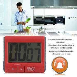 Temporizadores Super Deal Grande Temporizador Digital de Cozinha Contagem Regressiva Relógio Alto Alarme até Minutos e Segundos Alarme Alto