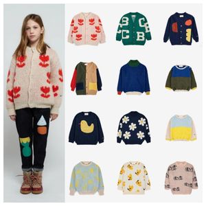 Pullover Kids Knit Sweater 2023 Boys Girls Casual Color Matching Baby Cardigan Winter Girl Clothes 230731