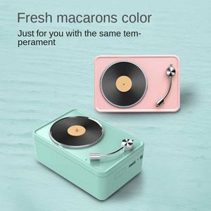 Mini Speakers Mini Retro Phonograph Bluetooth Speaker Wireless High Beauty Creative Subwoofer Outdoor Home Stereo Rechargeable Handsfree