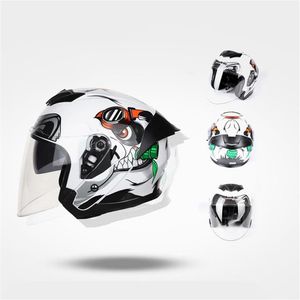 Jiekai Motorcycle Helmet Half Cover Men's and Women's Racing Half Helmet309Q