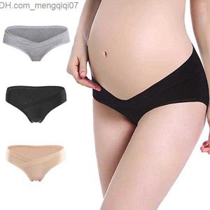 Maternity Intimates Women's Panties 3 PCS Cotton Maternity Low Waist Pregnant Underwear Under Bump Support Women U-Shape Postpartum Mother Z230801