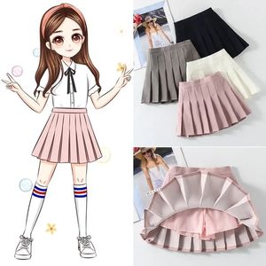 Skirts Summer girls cotton skirt children s pleated dance short skirts spring autumn baby girls foreign summer P5169 230731