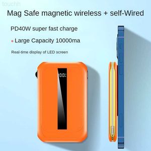 Handy-Powerbanks, 10.000 mAh, Mini-Powerbank, magnetisch, kabellos, PD20 W, Schnellladung, Magsafe-Powerbank, kompatibel mit allen mobilen kabellosen Geräten, L230731