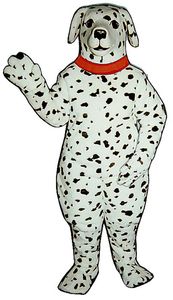 DALMATION con COLLARE Costumi mascotte di Halloween Personaggio dei cartoni animati Vestito completo Natale Festa all'aperto Vestito per adulti Abbigliamento pubblicitario promozionale