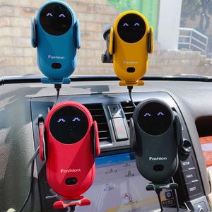 S11 Sensor infravermelho automático Carregador sem fio para carro 15 W Carregamento rápido sem fio para celular Suporte para ventilação de ar Suporte para telefone 267R