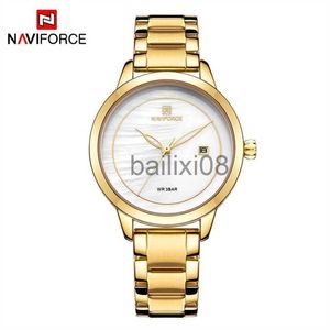 Other Watches NAVIFORCE Watch Women Luxury Brand Simple Quartz Lady Waterproof Wristwatch Female Fashion Casual Watches Girl Clock Reloj Mujer J230728