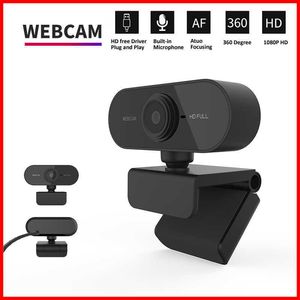 Webcams 1080P Mini Webcam com interface de microfone suporta laptop desktop adequado para chamadas de vídeo ao vivo