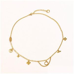 Pingente colares jóias moissanite diamante colar designer clássico trevo charme rosa ouro sier banhado para mulheres noivado dhcfa