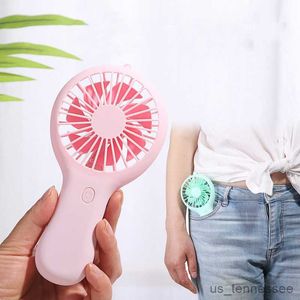 Электрические вентиляторы USB Mini Wind Handheld Fan Ultra-queiet и удобный вентилятор высококачественный портативный студенческий офис милый маленький охлаждающий поклонники R230802