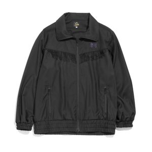 Mensjackor Vinter Tassel Black Tops Awge Needles Jacket Män kvinnor 1 Högkvalitativ fjäril Broderi Långärmad dragkedja 230731