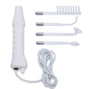 Face Care Devices Electrotherapy Wand Glass Tube Comb High Frequency Bactericidal Acne Spot Remover Hair Body Spa Beauty White 230729