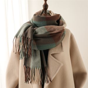 Schals Winter-Kaschmirschal für Damen, warmer Schal und Wickel, dicke Decke, Foulard, modisches Bufanda-Halstuch, Bandana, Pashmina, 230729