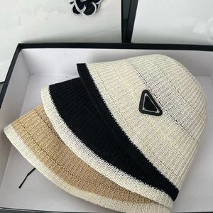 Chapéu de caçamba de designer de moda chapéu de pescador chapéu de pescador feminino com design de letras em triângulo invertido boné de beisebol de verão guarda-sol de verão chapéu de sol preto chapéu de inverno