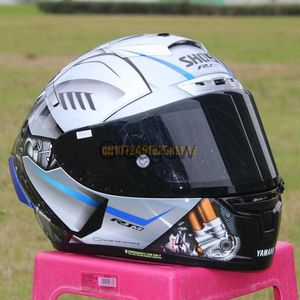 Motorcykelhjälmar Motorcykel Full Face Helmet Shoei Xspirit III YZFR1M Special Edition XFourteen Sports Bike Racing Hjälm Motorcykel Hjälm X0731