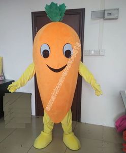 Performance Carrot Mascot Costume Top Cartoon Anime Theme Character Carnival Unisex vuxna storlek Jul födelsedagsfest utomhus outfit kostym