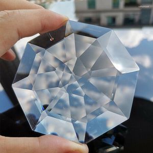 Chandelier Crystal 75MM Transparent Sun Flower Octagon Catcher Faceted Prism Glass Component Home Ceiling Lighting Accessory