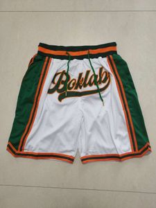 Män lag basketballshorts bara kort med fickor blixtlås baseball fotboll sport bär avslappnad byxa strand tröjor justdon höft pop elastic sxxxl