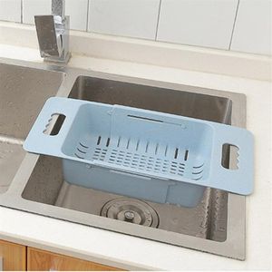 Hanging Baskets Kitchen Sink Strainer Drain Vegetable Fruit Adjustable Drainer Basket Suction Cup Sponge Rack Storage Tool Filter 2743