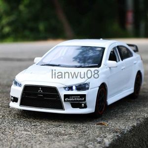 Diecast Model Cars 132 Mitsubishis Lancer Evo X 10 Alloy Car Model Diecast Metal Toy Vehicle Model Simulation Sound Light Collection Kids Gift x0731