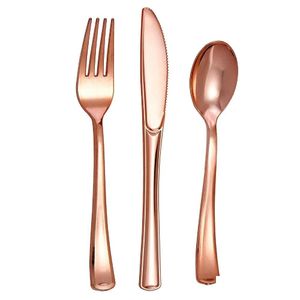 Dinnerware Sets 20 Pieces Gold Plastic Sierware Disposable Knife And Fork Spoon Birthday Tableware Party Decor Supplies Drop Delivery Otrq5