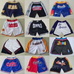 Pocket dragkedja korta basketsportshorts män bara bär Justdon pant Hippop dragkedja flues svettbyxor sömnad zip upp laget andningsbara Kristaps porzingis Miller