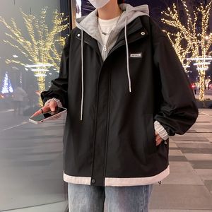 Herren Jacken Mit Kapuze Herren Frühling Herbst Jacke Männer Frau Winddicht Koreanische Mode Lose Mäntel Männlich Streetwear Casual Kleidung 230731