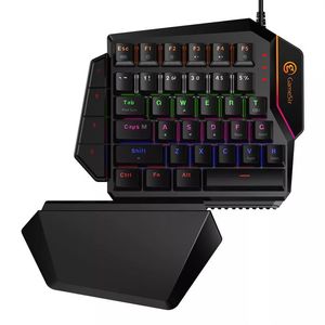 GameSir GK100 Mini mechanische Einhandtastatur, blaue Schalter für PC Gaming281e