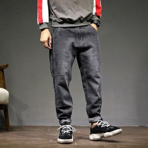 Men's Jeans Mens Harem Pants Fashion Pockets Desinger Loose Fit Baggy Moto Men Stretch Retro Streetwear Relaxed Tapered 42274e