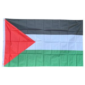 Xvggdg Grande bandiera della Palestina Poliestere 150 x 90 cm Striscione palestinese di Gaza