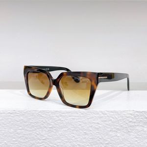 Quadratische Cat-Eye-Sonnenbrille 1030 Havanna/Hellbraun schattiert Damen Sommerbrille Sonnenbrillen UV-Schutzbrille mit Box