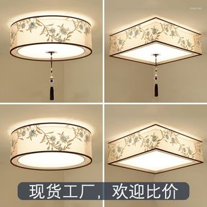 Taklampor kinesisk stil modern ledande ljuskronor vardagsrum dekor kreativ klassisk varm sovrum lampa studie ljusarmaturer