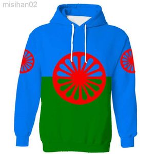 Men's Hoodies Sweatshirts Hoodie Rom Gypsy Flag Of The Romani People Sweatshirt Print Photo Clothes Customizable HKD230731