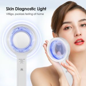 Dispositivos de tratamento facial Lâmpada de madeira Detector de pele doméstico Analisador de diagnóstico Filtro UV Fonte de luz LED Teste de carregamento USB 230729