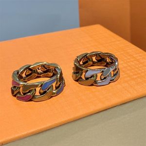 Dropship Fashion Newest Classic Candy Color Metal Ring with Side Stones Size Rings 2 Colors In Gift Retail Box200Z