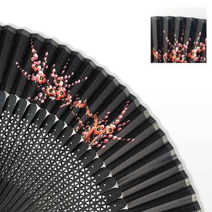 Chinese Style Products Chinese Style Red Black Vintage Hand Fan Folding Fans Dance Wedding Party Favor Chinese Dance Party Folding Fans Bamboo