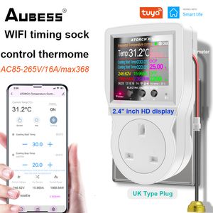 Other Home Garden Aubess S1 WIFI Smart Thermostat Socket Incubator Temperature Controller Outlet With Timer 10A16A AC220V For Heating Cooling 230731