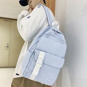 Okul çantaları Joypessie moda su geçirmez erkekler sırt çantası severler kitap çantası dizüstü bilgisayar rucksack naylon seyahat kadın çanta mochila kolej black schoolbag 230729